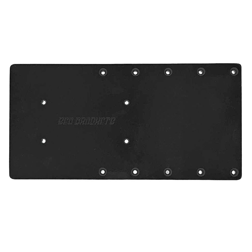 Sea Brackets Qualifies for Free Shipping Sea Brackets 16" Straight Plate for Garmin Kraken Black #SEA2301-BLK