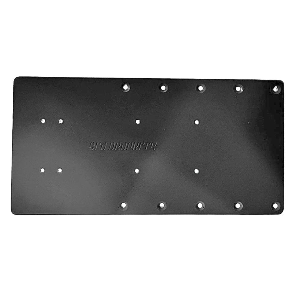 Sea Brackets Qualifies for Free Shipping Sea Brackets 16" Straight Trolling Motor Plate #SEA2323-BLK
