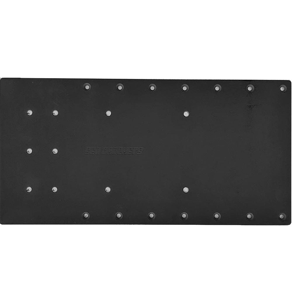 Sea Brackets Qualifies for Free Shipping Sea Brackets 20" Straight Plate for Minn Kota Quest Black #SEA2310-BLK