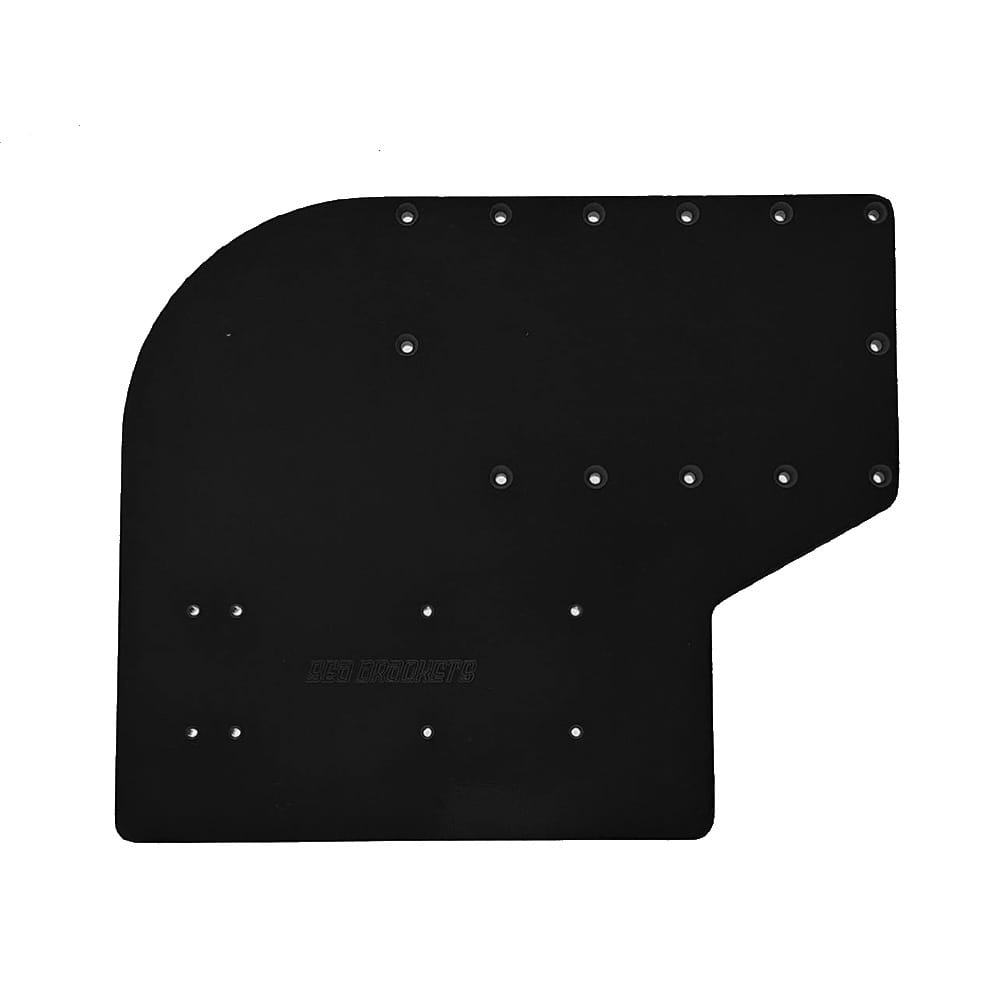 Sea Brackets Qualifies for Free Shipping Sea Brackets Large Offset Trolling Motor Plate Black #SEA2307-BLK