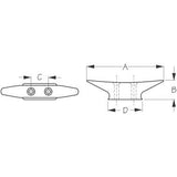 Sea-Dog Qualifies for Free Shipping Sea-Dog 3" Brass Closed Cleat #042103-1