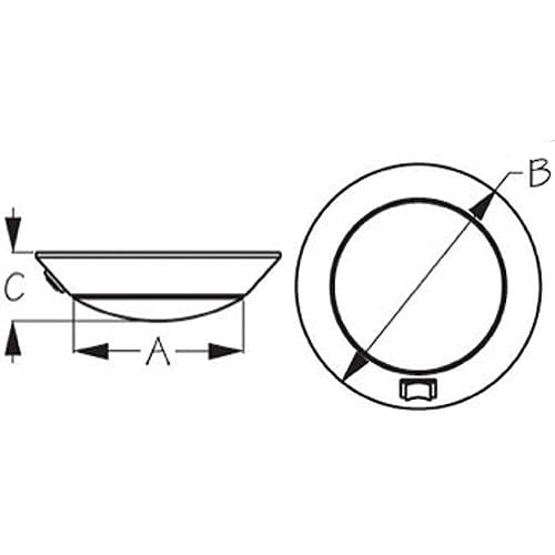 Sea-Dog Qualifies for Free Shipping Sea-Dog Chrome LED Dome Light #401725-1