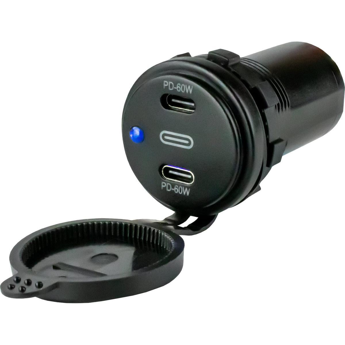 Sea-Dog Qualifies for Free Shipping Sea-Dog Dual USB-C Power Socket #426522-1