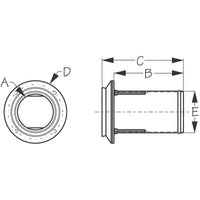 Sea-Dog Qualifies for Free Shipping Sea-Dog Exhaust Thru-Hull 2-1/2