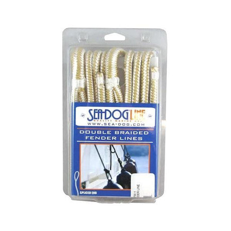 Sea-Dog Qualifies for Free Shipping Sea-Dog Fender Line Gold/White 3/8" x 6' Pair #302110006G/W-1