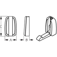 Sea-Dog Qualifies for Free Shipping Sea-Dog Folding Coat Hook SS #671497-1