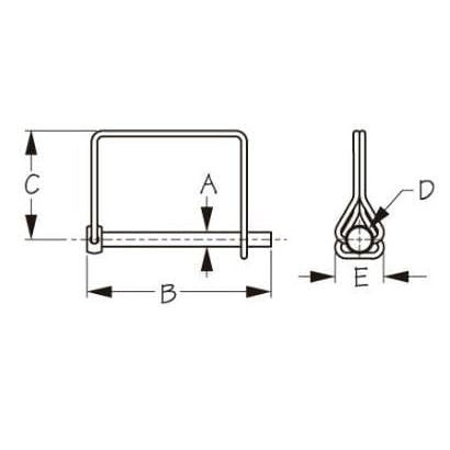 Sea-Dog Qualifies for Free Shipping Sea-Dog Galvanized Coupler Locking Pin #751010-1