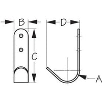 Sea-Dog Qualifies for Free Shipping Sea-Dog Hook Antenna Laydown #329790-1