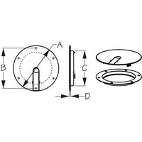 Sea-Dog Qualifies for Free Shipping Sea-Dog Low Pro Deck Plate White 8