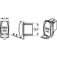 Sea-Dog Qualifies for Free Shipping Sea-Dog Rocker Dual USB-C & USB-A #426521-1