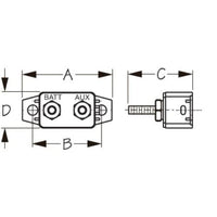 Sea-Dog Qualifies for Free Shipping Sea-Dog SD-32 Circuit Breaker 20a Short Stop Reset Only #830342-1