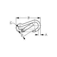 Sea-Dog Qualifies for Free Shipping Sea-Dog Snap Hook SS 2-3/8