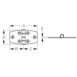 Sea-Dog Qualifies for Free Shipping Sea-Dog Stainless Door Hinge 3-15/16" #201531-1