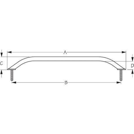 Sea-Dog Qualifies for Free Shipping Sea-Dog Stud Mount Handrail 304 SS 8-1/4" #254601-1
