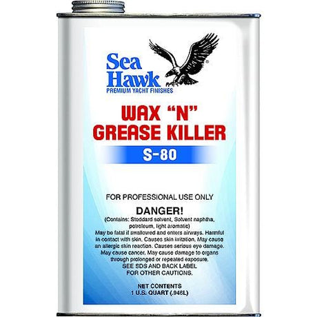 Sea Hawk Paints Qualifies for Free Shipping Sea Hawk Paints Wax-N-Grease Killer Quart #S80QT