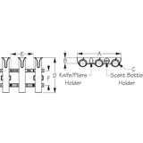 SEA-LECT Designs Qualifies for Free Shipping SEA-LECT Designs 3-Pole Rod Holder White #K325032-9