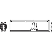 SEA-LECT Designs Qualifies for Free Shipping SEA-LECT Designs Footbrace Recreational Thru-Hull #K747520-1