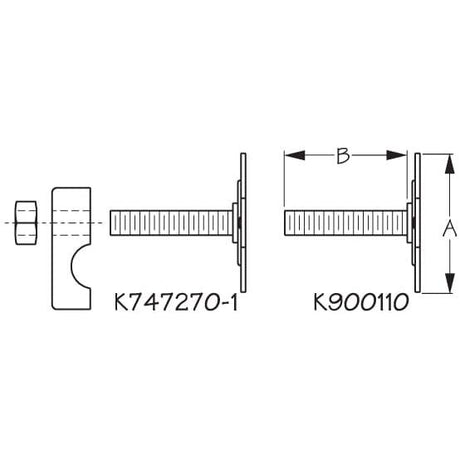 SEA-LECT Designs Qualifies for Free Shipping SEA-LECT Designs Footbrace Stud Mount Kit #K747270-1