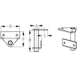 SEA-LECT Designs Qualifies for Free Shipping SEA-LECT Designs Rudder Gudgeon Flat Stern #K748200-1