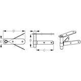 SEA-LECT Designs Qualifies for Free Shipping SEA-LECT Designs Rudder Gudgeon Pointed Stern #K748250-1