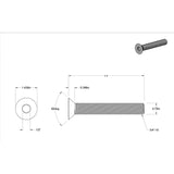 Sea Swivel Qualifies for Free Shipping Sea Swivel Stainless Bolt 3/4-10 4" Long #SEA-HDM-BOLT 3/4-4
