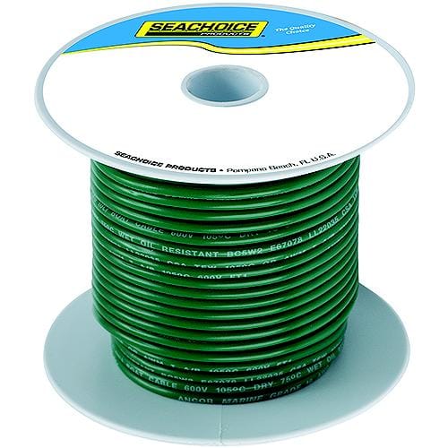 Seachoice Qualifies for Free Shipping Seachoice 8 AWG Marine Wire Green 100' #63056