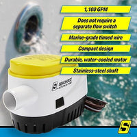 Seachoice Qualifies for Free Shipping Seachoice Automatic Bilge Pump 1100 GPH #19353