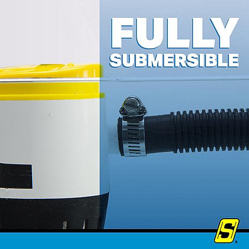Seachoice Qualifies for Free Shipping Seachoice Automatic Bilge Pump 800 GPH 3/4" Hose #19276