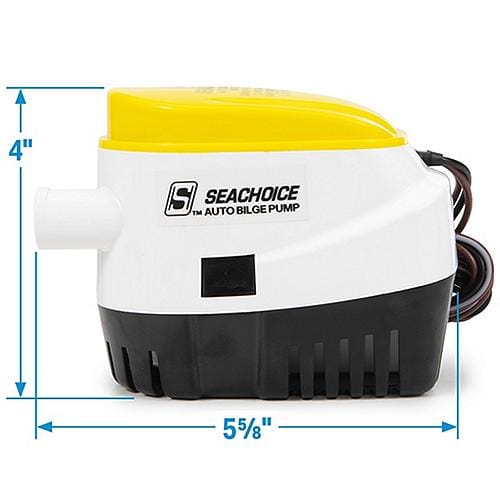 Seachoice Qualifies for Free Shipping Seachoice Automatic Bilge Pump 800 GPH 3/4" Hose #19276