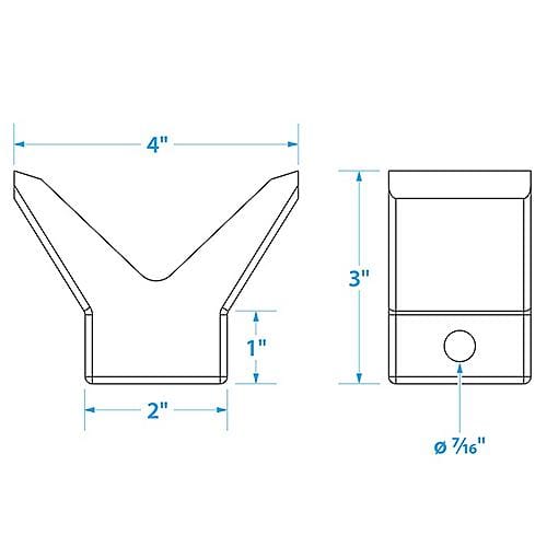 Seachoice Qualifies for Free Shipping Seachoice Bow Stop 2" x 2-3/8" ID Bulk #56250