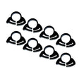 Seachoice Qualifies for Free Shipping Seachoice Clamp #8 .538" to .608" Black 8-pk #23471