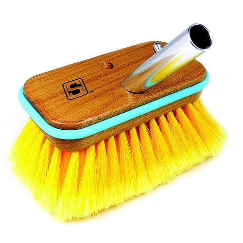 Seachoice Qualifies for Free Shipping Seachoice Deck Brush with Bumper Wood Soft 6" #90451