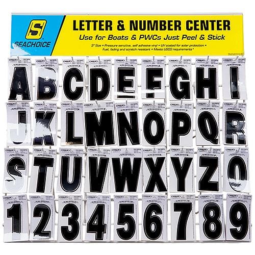 Seachoice Qualifies for Free Shipping Seachoice Letter Number Rack Stock 360 Total 10 Black #74127