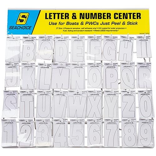 Seachoice Qualifies for Free Shipping Seachoice Letter Number Rack Stock 360 Total 10 White #74128