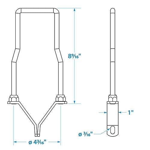 Seachoice Qualifies for Free Shipping Seachoice Lockable Spare Tire Carrier #53851