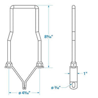 Seachoice Qualifies for Free Shipping Seachoice Lockable Spare Tire Carrier #53851