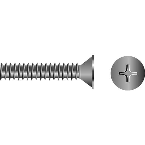 Seachoice Qualifies for Free Shipping Seachoice M4-.7 x 20 Phillips Flat Machine Screw SS 50-pk #01318