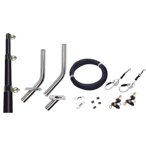Seachoice Qualifies for Free Shipping Seachoice Outrigger Kit 15'-Black Complete #88261