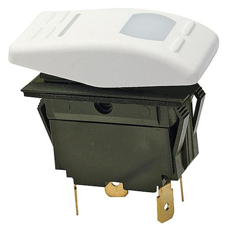 Seachoice Qualifies for Free Shipping Seachoice Rocker Switch On-Off-On DPDT Illuminated White #10993