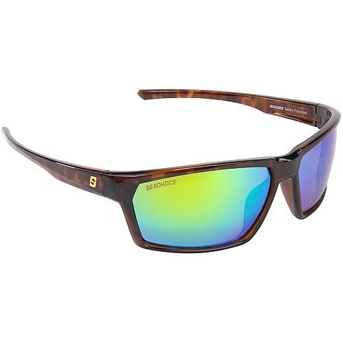 Seachoice Qualifies for Free Shipping Seachoice Sentry Polarized Sunglasses Shiny Tortoise Green Mirron #98811