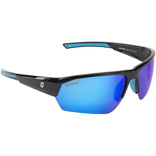 Seachoice Qualifies for Free Shipping Seachoice Sunglasses Atlantis Shiny Black/Blue Mirror #98820