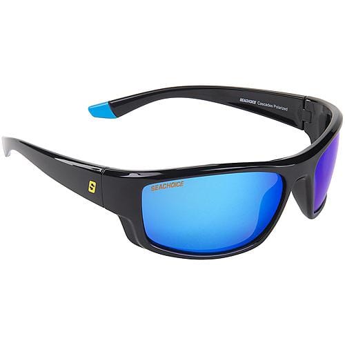 Seachoice Qualifies for Free Shipping Seachoice Sunglasses Cascades Shiny Black/Blue Mirror TPE #98831