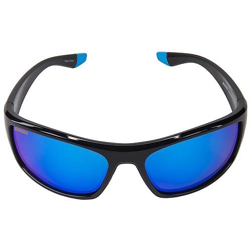 Seachoice Qualifies for Free Shipping Seachoice Sunglasses Cascades Shiny Black/Blue Mirror TPE #98831