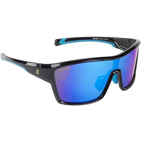 Seachoice Qualifies for Free Shipping Seachoice Sunglasses Nautilus Shiny Black/Blue Mirror #98817