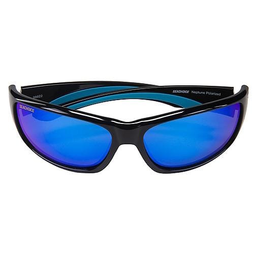Seachoice Qualifies for Free Shipping Seachoice Sunglasses Neptune Shiny Black/Blue Mirror #98822