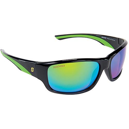 Seachoice Qualifies for Free Shipping Seachoice Sunglasses Neptune Shiny Black/Green Mirror #98823
