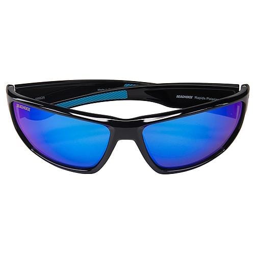 Seachoice Qualifies for Free Shipping Seachoice Sunglasses Rapids Shiny Black/Blue Mirror #98826