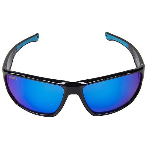 Seachoice Qualifies for Free Shipping Seachoice Sunglasses Rapids Shiny Black/Blue Mirror #98826