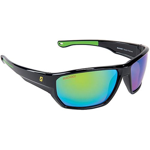 Seachoice Qualifies for Free Shipping Seachoice Sunglasses Rapids Shiny Black/Green Mirror #98827