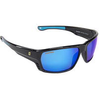 Seachoice Qualifies for Free Shipping Seachoice Sunglasses Reef Rider Shiny Black/Blue Mirror #98800